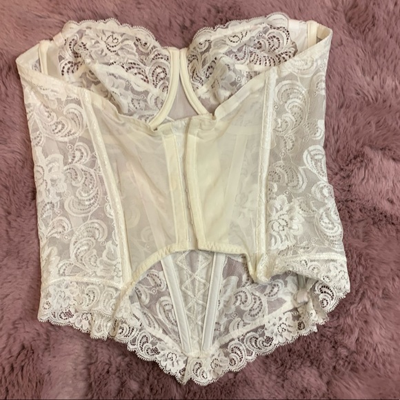 Lingerie-Bustier, Corset, white Lace, Gossard, 36Cc - Picture 7 of 14